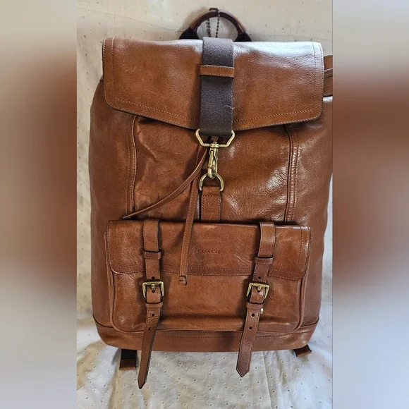 coach bleecker backpack on sale Coach | Bags | Coach Bleecker Backpack Brown Leather Saddle